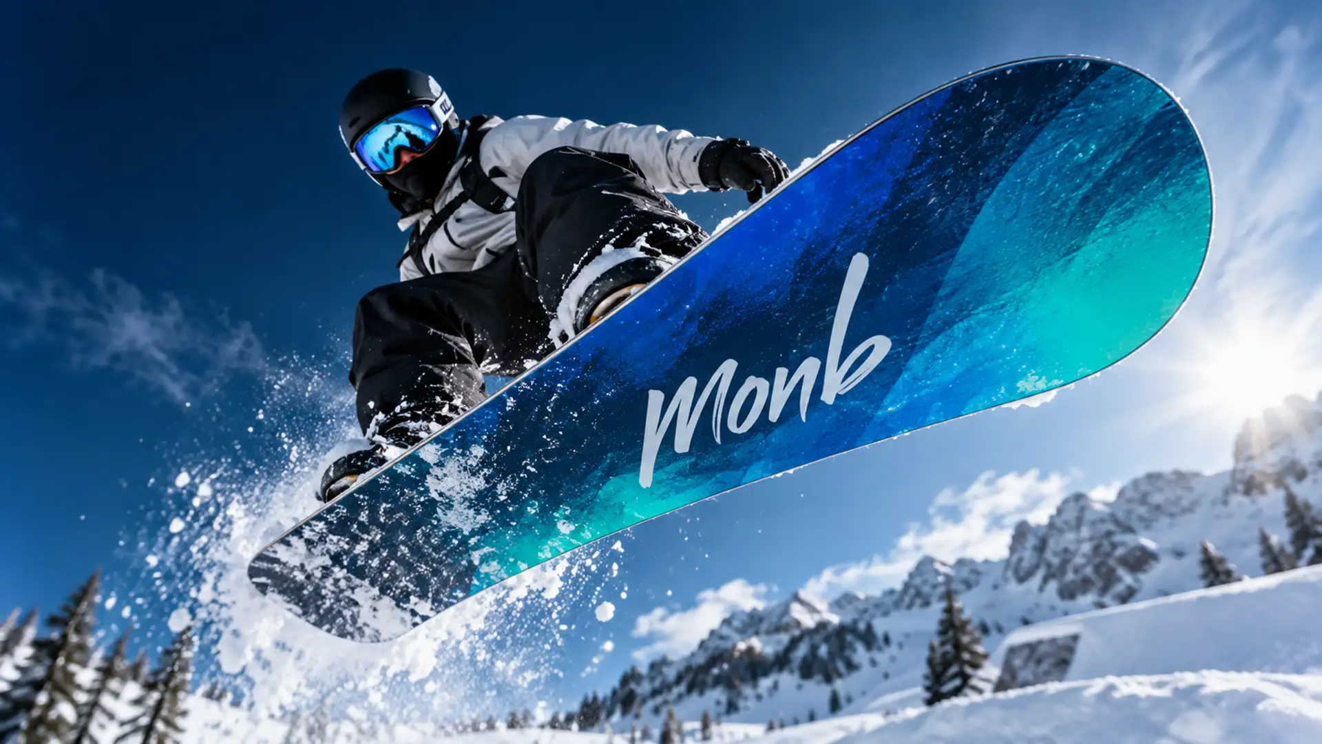 Snowboard lifestyle o tabla en nieve